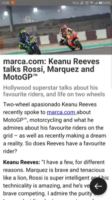 MotoGP android App screenshot 3